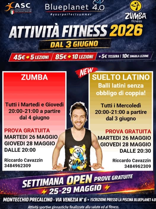 Zumba & Suelto Latino — con Riccardo Cavazzin